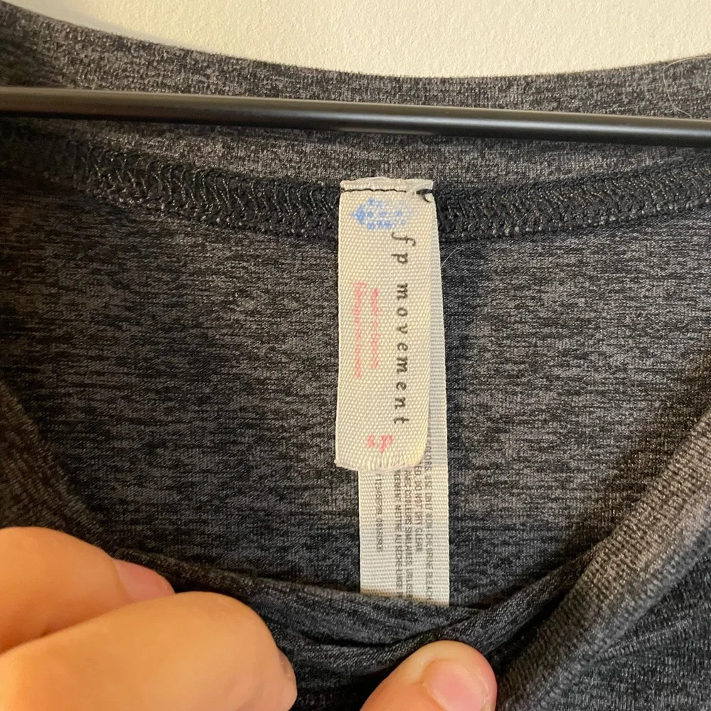 Free People||Movement Active Wear Striped Tee Size Small Worn Once - Picture 4 of 4